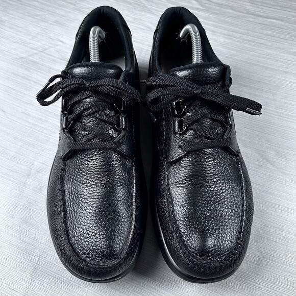 SAS Bout Time Men\'s Size 11 S Black Orthopedic Walking Shoes Leather Lace Mocs main image 4